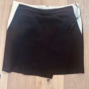 White House Black Market Two-Tone Ponte Skirt